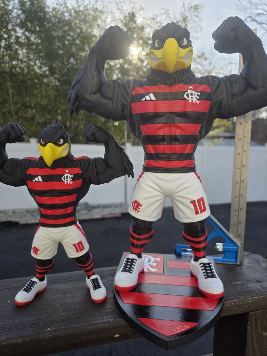 Flamengo マスコット フィギュア 10番 Flamengo Mascot 3D Printed Figure – 16in Large Soccer Fan Art