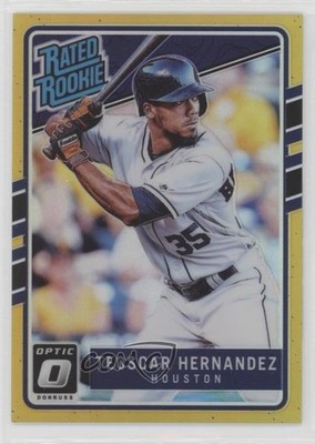 2017 Panini Donruss Optic Gold Prizm 6/10 Teoscar Hernandez #62 Rookie RC 1cc7
