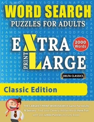 WORD SEARCH PUZZLES EXTRA LARGE PRINT FOR ADULTS - CLA (Taschenbuch) (US IMPORT)