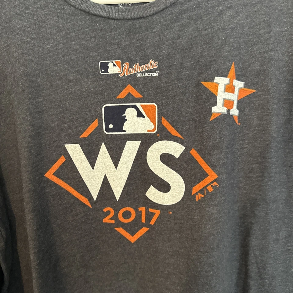 NWOT Majestic Threads 2017 Houston Astros World Series 2XL Long Sleeve Shirt - Image 2 of 4