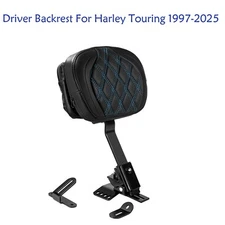 Plug-in Rider Driver Backrest Pad For Harley Touring CVO / CVO Road Glide 