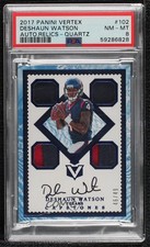 2017 Panini Vertex Rookie Capstones Quartz 46/49 Deshaun Watson PSA 8 Auto 0y8e