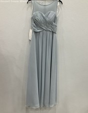 Azazie Woman's Custom Size Mist Blue Dress