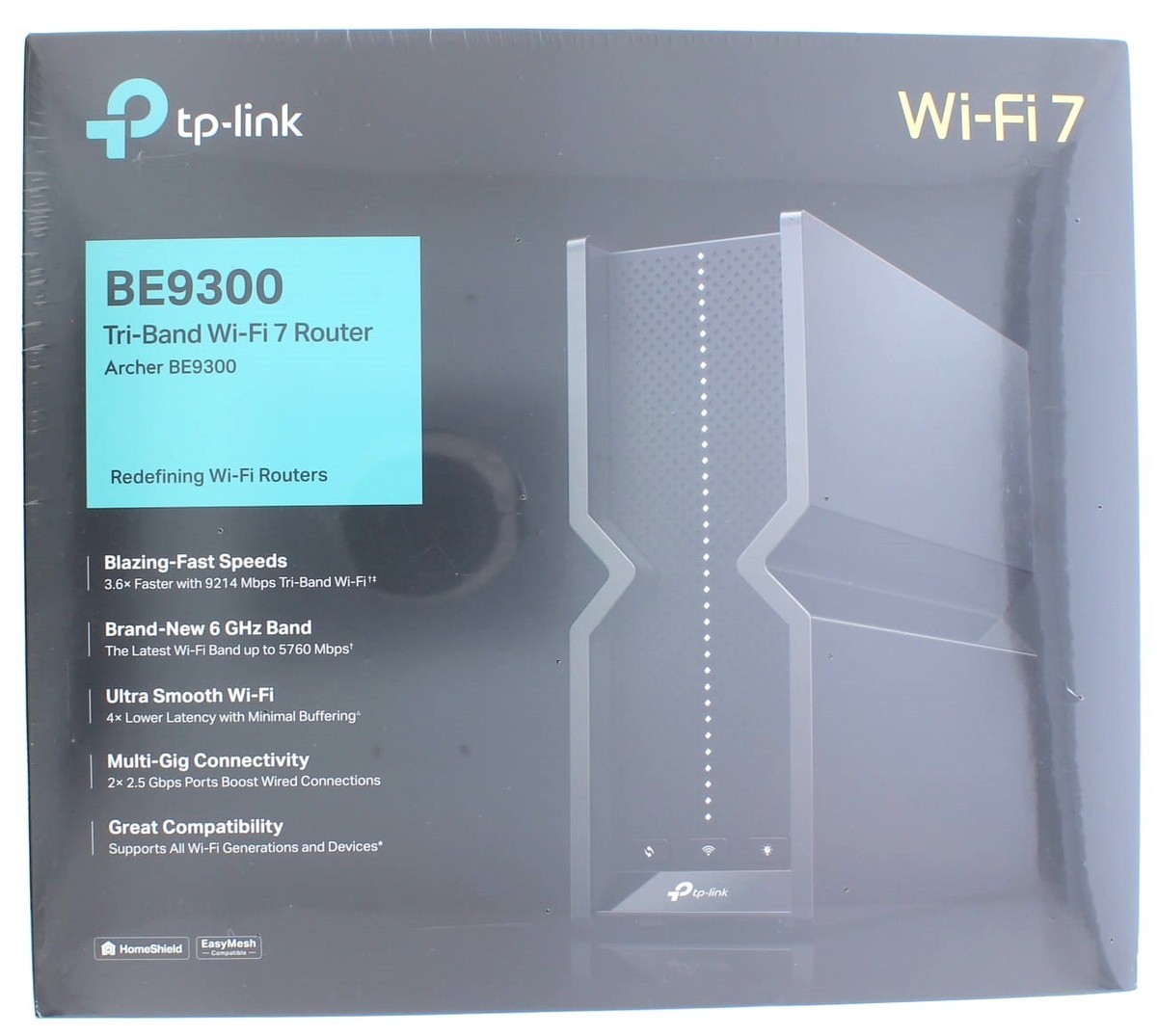 TP-Link Tri-Band Wi-Fi 7 Wireless Ethernet Router - Black ARCHER