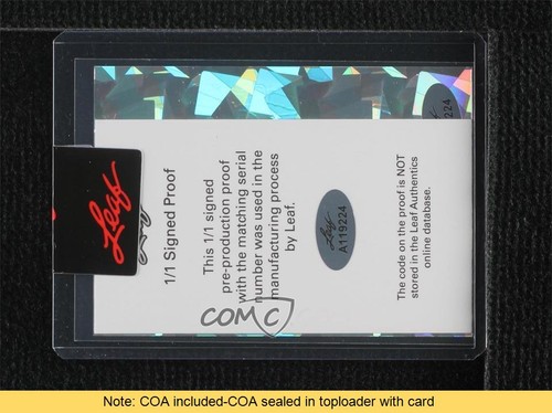 2022-23 Leaf Optichrome Optimal Effort 1/1 Tari Eason Rookie Auto RC READ rf2 - Zdjęcie 2 z 3