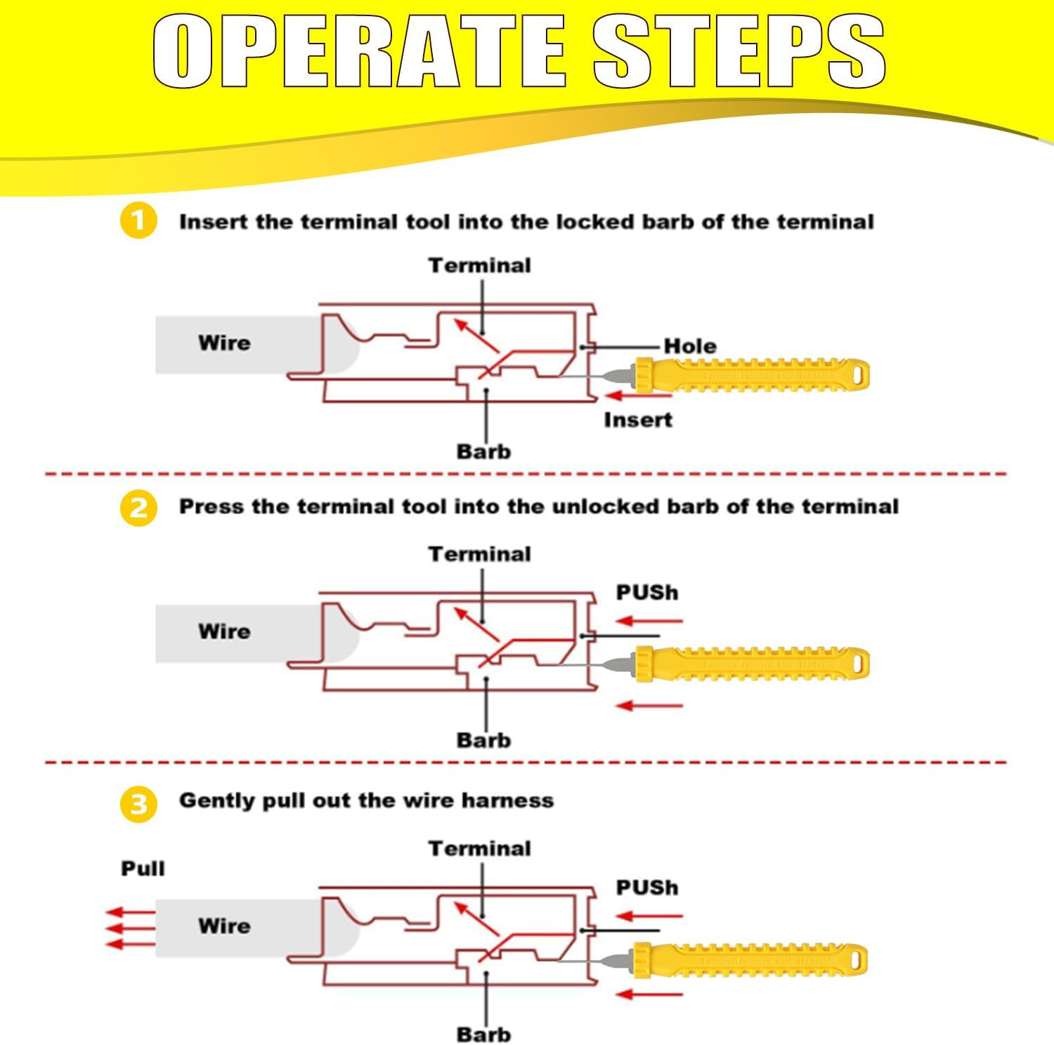Upgrade Terminal Removal Tool Kit � 31Pcs Electrical Pin Extractor Connector Dep
