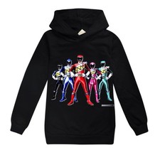 Kids Boys Powers Ranger Hoodie Long Sleeve Sweatshirt Pullover Jumper Xmas Gifts