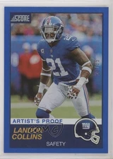 2019 Score Artist Proof 29/35 Landon Collins #177 0t2