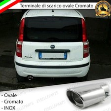 TERMINALE DI SCARICO PER MARMITTA FINALINO CROMATO INOX FIAT PANDA 169
