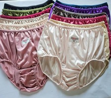 12 Plus Underwear Nylon Panties Woman Multiple Colors Briefs High Waist 40"-45"