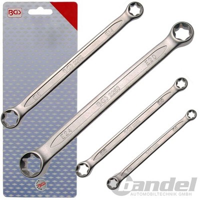 BGS DOPPEL-RINGSCHLÜSSEL-SATZ E-PROFIL AUßEN-TX STERN E6 x E8 - E20 x E24