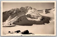 Similaun Hütte Ötztaler Alpen Snowy Mountains Real Photo Postcard