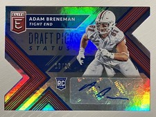 Adam Breneman 2018 Panini Elite Draft Picks Rookie Auto Blue Status Die Cut /25