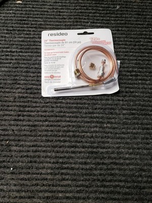 Resideo CQ100A1013/U 24-Inch Replacement Thermocouple for Gas Furnaces, Boile...