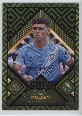 2025-26 Topps Premier League Gold Green /75 Phil Foden 13ql