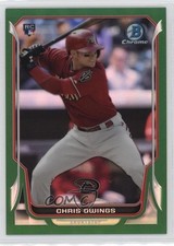 2014 Bowman Chrome Green Refractor /75 Chris Owings #24 0ue1