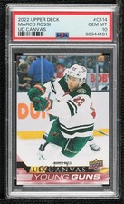 2022-23 Upper Deck Series 1 UD Canvas Young Guns Marco Rossi PSA 10 GEM MT 08es