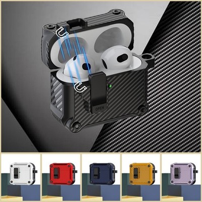 Magnetschalter Kohlefaser Kopfhörer Schutz Hülle für Airpods 4 3 2 Pro UK