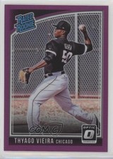2018 Panini Donruss Optic Rated Rookie Purple Prizm Thyago Vieira #53 0q0