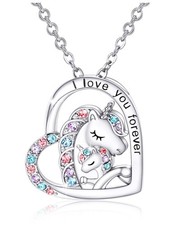 Tarsus Lucky Unicorn Necklace to Girls, I Love You Gifts for Daughter Grandda...