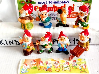 KINDER SURPRISE FERRERO GNOMBURLONI Ü-Ei FIGUREN ITALIEN ZUM AUSSUCHEN TOP RAR