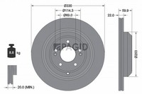 2X Pagid Bremsscheibe 56149NHC FüR KIA Stinger CK Hatchback Van Gdi Genesis G70