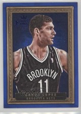 2013-14 Panini Court Kings Portraits Blue Framed 3/75 Brook Lopez #60 4p5