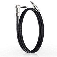 GOGHOST Short Guitar Cables 3.3FT, Amp Chord Electric 3.3 ft, Black