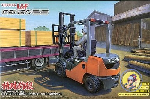 AOSHIMA 1/32 Geneo 25 Forklift & Timber Set [48269] | eBay