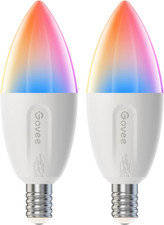 E14 Smart Bulb RGBWW, Smart Light Bulb Work with Matter, Alexa and Google Assist