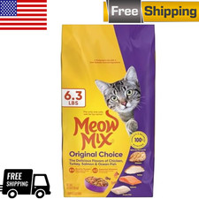 Meow Mix Original Choice Dry Cat Food 6.3 lb Bag – Complete & Balanced Nutrition