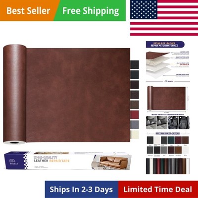 Leather Repair Patch Tape Kit, Self Adhesive Leather Repair for Furniture, Co...