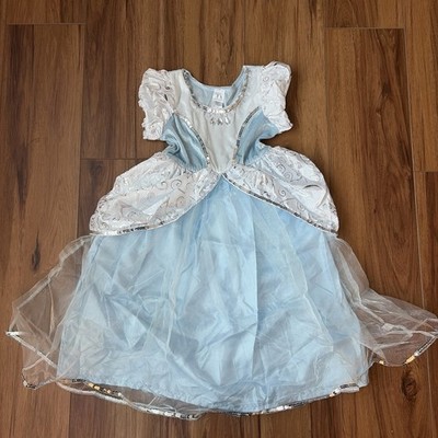 LITTLE ADVENTURES PRINCESS CINDERELLA Blue Costume Dress Med 3-5Y