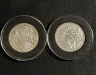 (2) 2013 SBSS Freedom Girl 2 Oz Silver Medallions B/U & PROOF (4 Troy Oz Total)