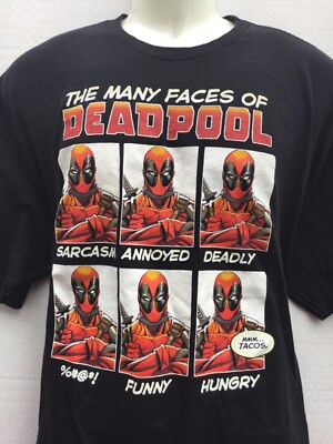 Marvel Homme Deadpool Neon Head T-Shirt Marvel Homme Deadpool Neon Head T-Shirt