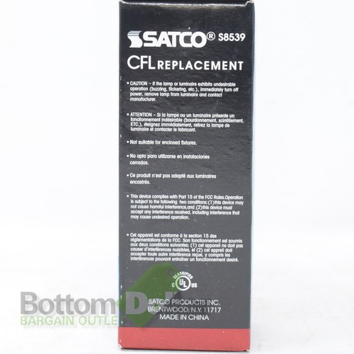 Satco S8539 9W 120-277V LED 5000K Plug-In G24d Base Ballast Bypass Natural Light - Picture 2 of 2