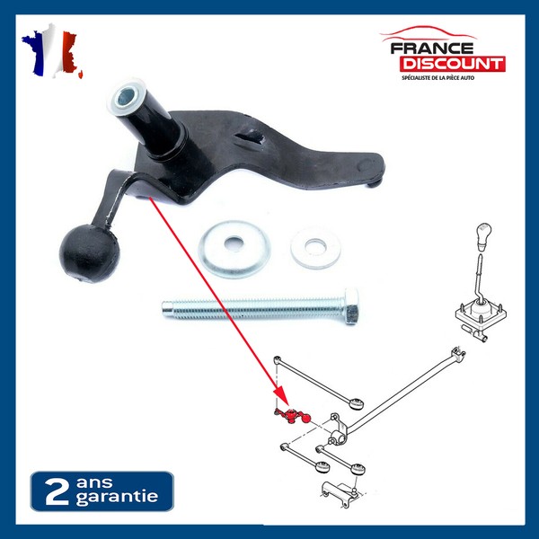 Gangschaltzug FüR Peugeot 206 1.1 1.4 1.6 Schwarz Lhd/Rhd Vorne Partsline-image