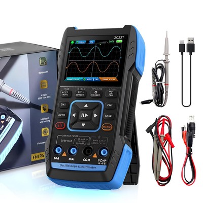 2C23T FNIRSI Handheld Digital Oscilloscope Multimeter+Function Signal Generator