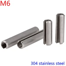 M6 6mm 304 stainless steel Spring Type Straight Pins Slotted Split Dowel Sellock