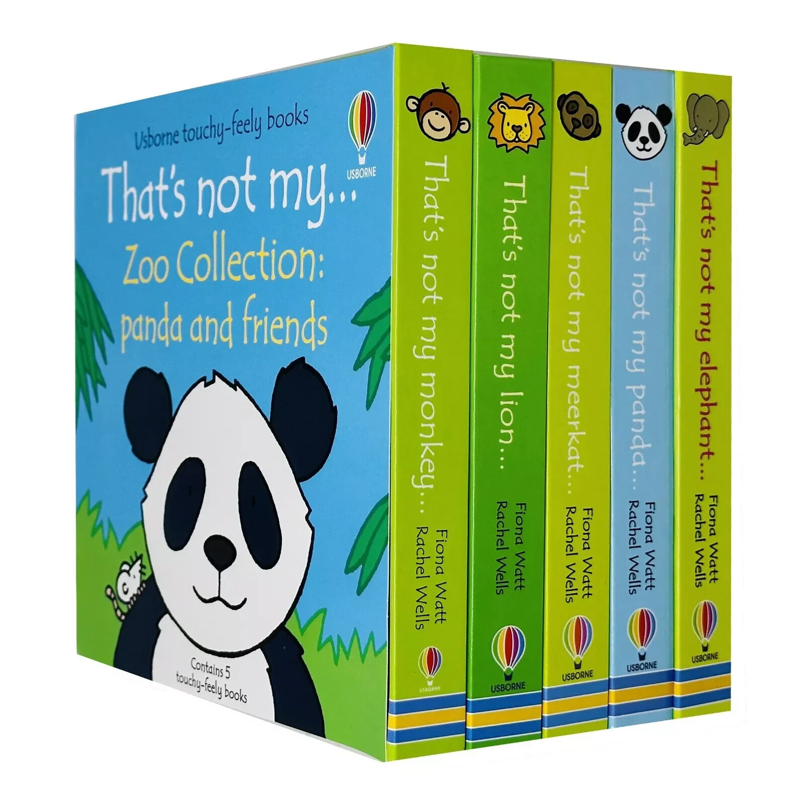 Usborne Touchy-Feely Thats not My Zoo Collection Set 3: Panda Friends 5 Books