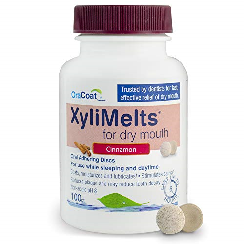 OraCoat XyliMelts Dry Mouth Relief Moisturizing Oral Adhering Discs