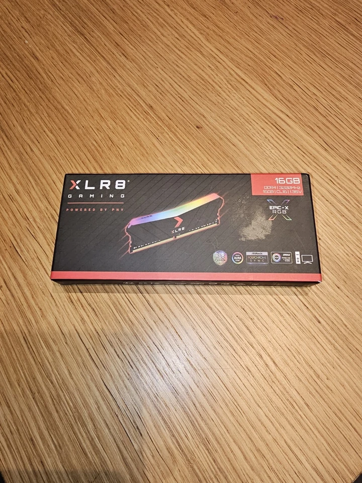 PNY XLR8 DDR4 3200MHz Desktop Memory - Black (MD16GK2D4320016AXR) - Image 2 of 4