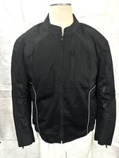 Vance Leather Black Motorcycle Jacket w/Zip Out LIner & Armor Women's Sized XXL