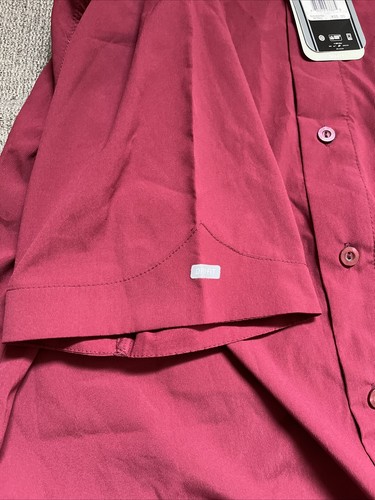 Maroon Button Up Nike Team Dri Fit Men XL New - Picture 5 of 6