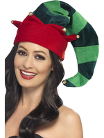 PlüSch Elf Hut Weihnachts Hut Mit Glocken Deluxe KostüM ZubehöR