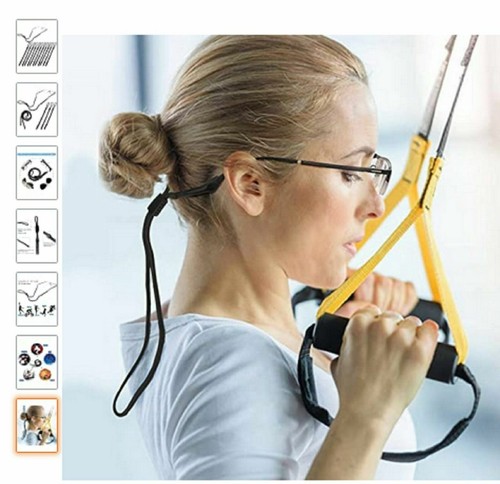 Paquete de 4 correas para el cuello gafas de sol deportivas gafas de lectura cordón soporte negro - Imagen 6 de 6