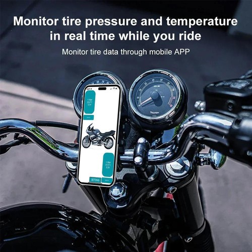 Universal Car Tire Pressure Sensor TPMS Monitoring System 0-100PSI Bluetoo D3P7 - Picture 9 of 16