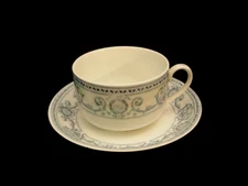 Haverhill No Gold by Johnson Brothers CUP & SAUCER 2 1/4" H  SET / 2