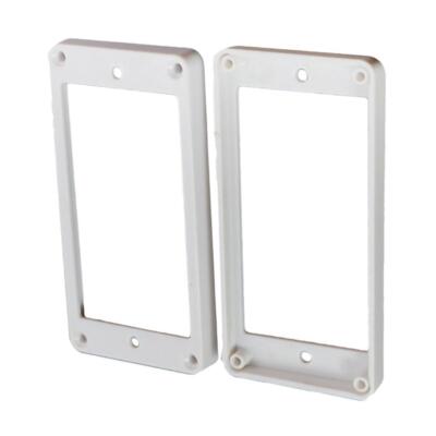 2 Stück  E-Gitarre Humbucker Pickup  Rahmen 7x8.5mm weiß