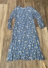 REFORMATION Lisse Midi Dress Avery Blue Floral Print Size 10 NEW
